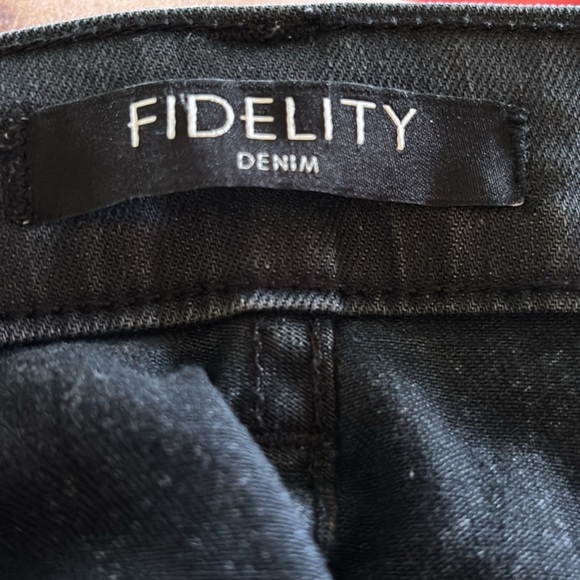 Fidelity Denim Men’s 50-11 Black Wash Jeans Sz 32X35 Straight Leg Revolver Cloud - Picture 6 of 9